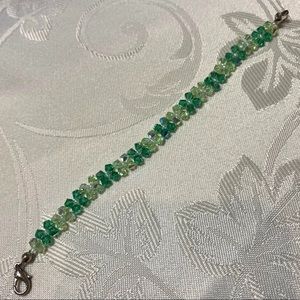 Swarovski Crystal Green Flower Bracelet